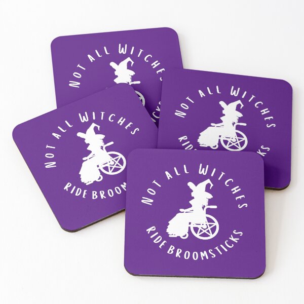 Item preview, Purple Not all Witches Ride Broomsticks Wheelchair Cheeky Witch® designed and sold by cheekywitch.