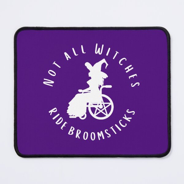 Item preview, Purple Not all Witches Ride Broomsticks Wheelchair Cheeky Witch® designed and sold by cheekywitch.