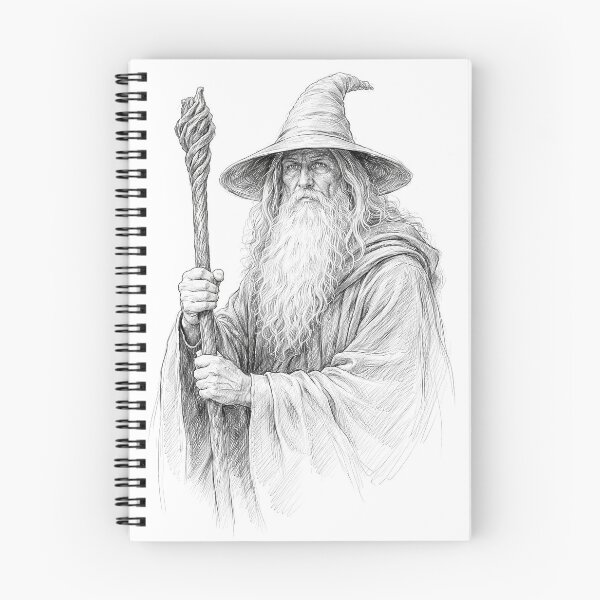 Item preview, The grey wizard  designed and sold by Island Art Studios.