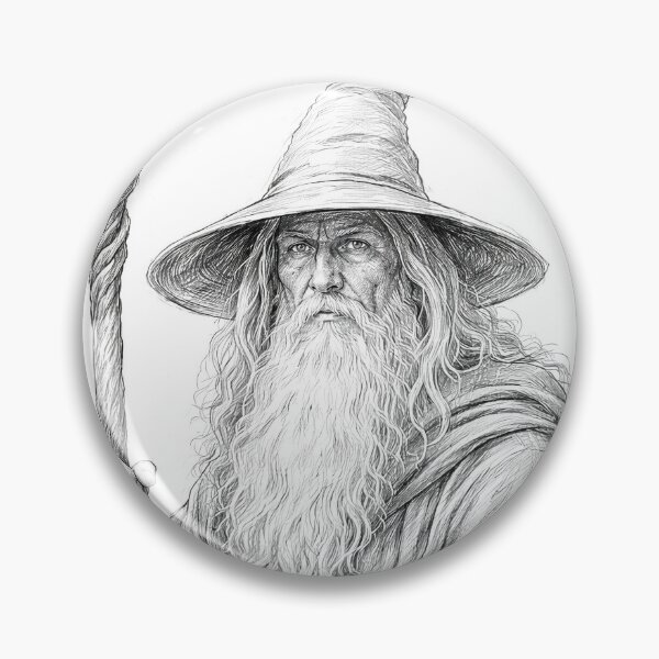 Item preview, The grey wizard  designed and sold by Island Art Studios.