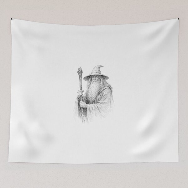 Item preview, The grey wizard  designed and sold by Island Art Studios.