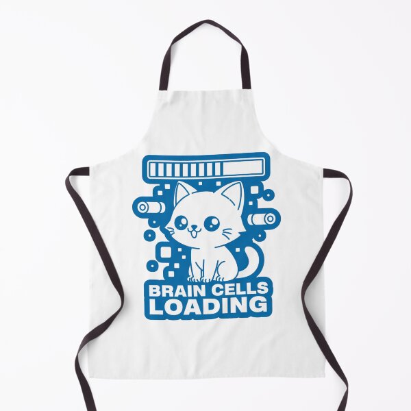 Item preview, Brain Cells Loading Funny Kawaii Cat designed and sold by IslandTyped.