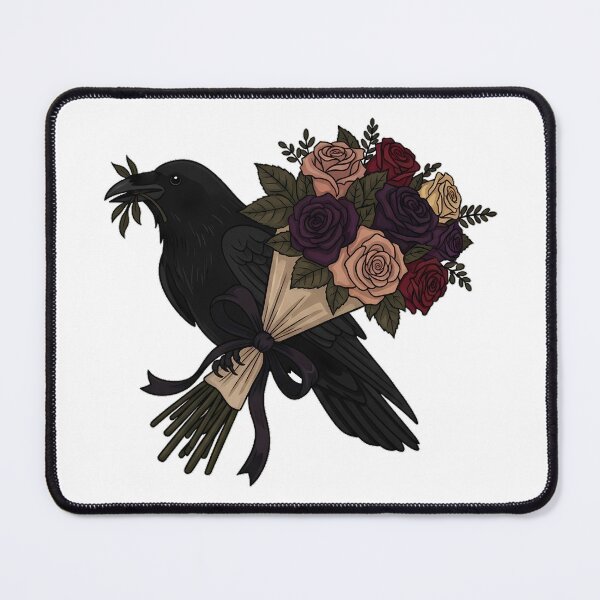Item preview, Mourning Bouquet Raven designed and sold by IllumeInk.