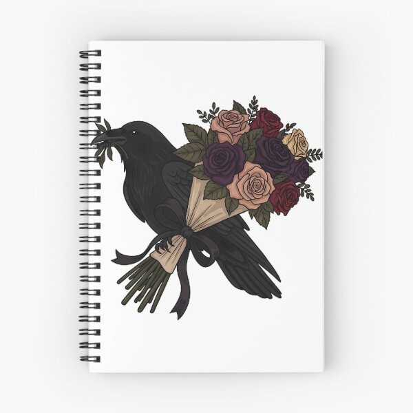 Item preview, Mourning Bouquet Raven designed and sold by IllumeInk.