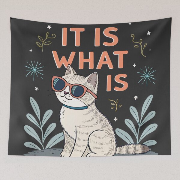 Item preview, It Is What It Is Cat – Unbothered Acceptance designed and sold by Artiviose.