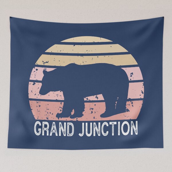 Item preview, Grand Junction Colorado Retro Bear designed and sold by Esskay Designs.