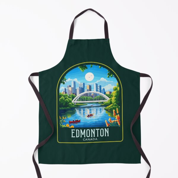 Item preview, Edmonton Vintage Travel Illustration designed and sold by HomeLivingCo.