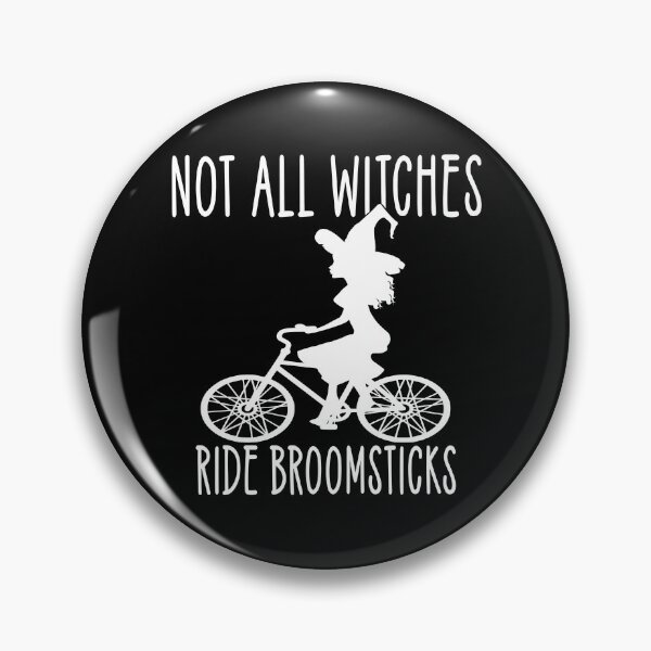 Item preview, Not all Witches Ride Broomsticks Bicycle Riding Cheeky Witch® designed and sold by cheekywitch.