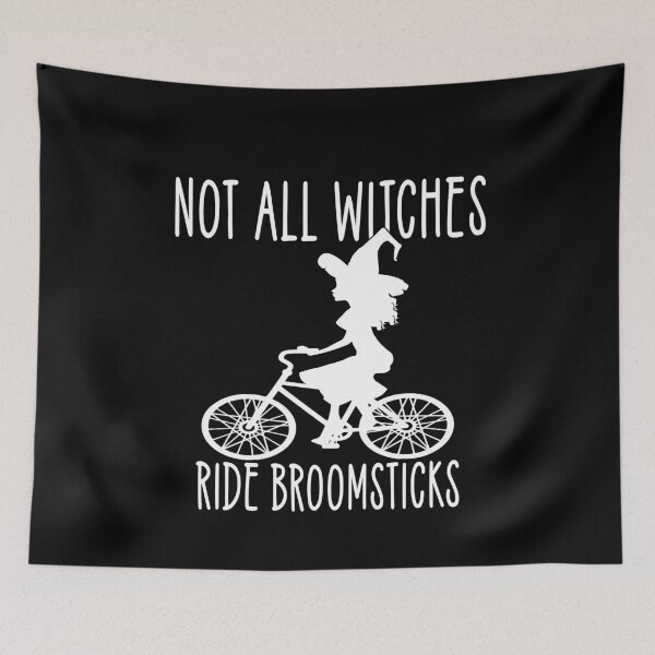 Item preview, Not all Witches Ride Broomsticks Bicycle Riding Cheeky Witch® designed and sold by cheekywitch.