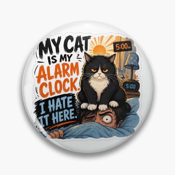 Artikelvorschau, Katzenwecker „Ich hasse es hier“-Geschenk entworfen und verkauft von Gentlestate.