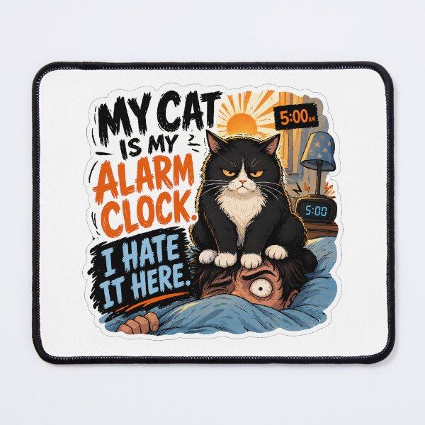 Item preview, Cat Alarm Clock I Hate It Here Gift designed and sold by Gentlestate.