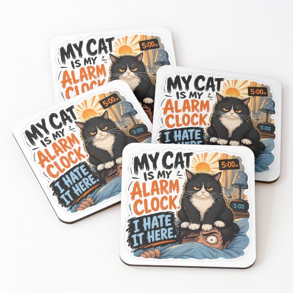 Item preview, Cat Alarm Clock I Hate It Here Gift designed and sold by Gentlestate.