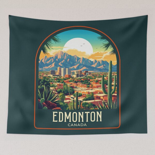 Item preview, El Paso Vintage Travel Illustration designed and sold by HomeLivingCo.