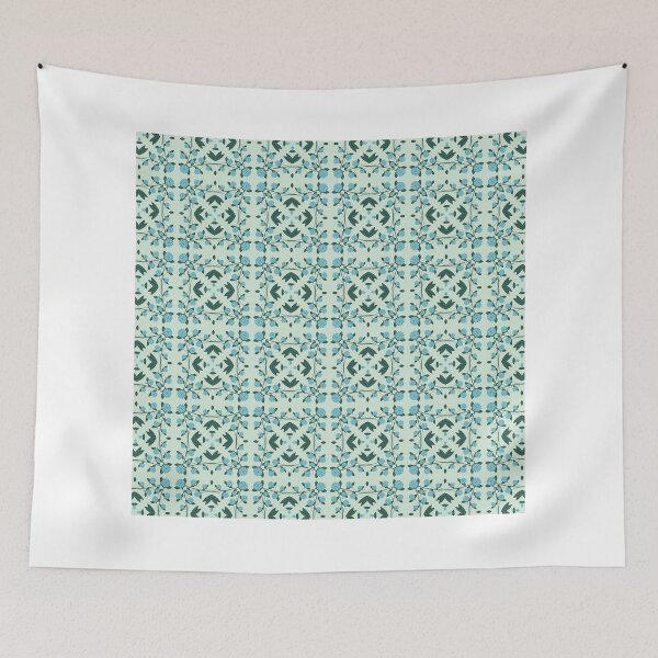 Item preview, Soft Green Floral Botanical Symmetry Repeating Pattern designed and sold by ilyasrudrigoss.