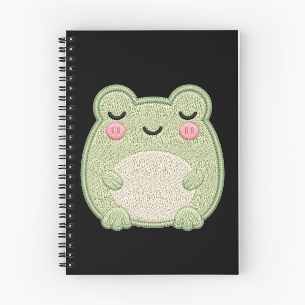 Item preview, Super Cute Sleeping Kawaii Frog Embroidery Patch Style | Chibi Pastel Green Frog Aesthetic | Cute Relaxing Animal Design designed and sold by ColorSplash123.