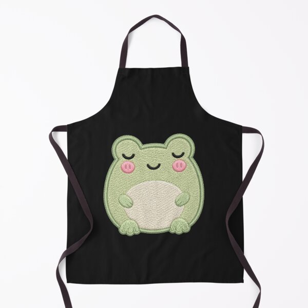 Item preview, Super Cute Sleeping Kawaii Frog Embroidery Patch Style | Chibi Pastel Green Frog Aesthetic | Cute Relaxing Animal Design designed and sold by ColorSplash123.
