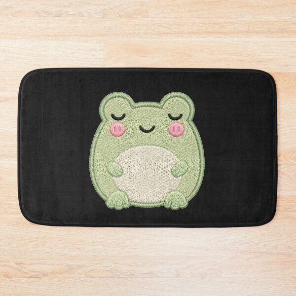 Item preview, Super Cute Sleeping Kawaii Frog Embroidery Patch Style | Chibi Pastel Green Frog Aesthetic | Cute Relaxing Animal Design designed and sold by ColorSplash123.