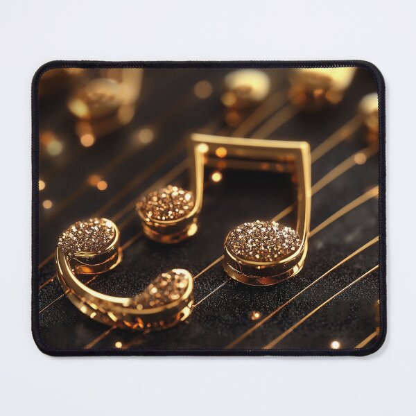 Item preview, Golden Musical Notes with Pearls – Elegant Classical Music Design 2 designed and sold by WordPlayStudio.