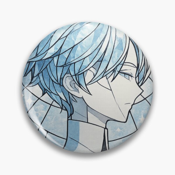 Item preview, Antarcticite Stained Glass Anime Portrait Art designed and sold by ChromiraStudios.