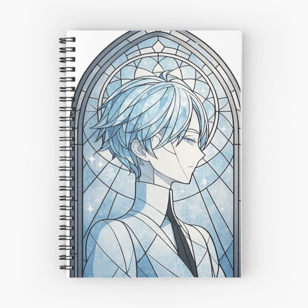 Item preview, Antarcticite Stained Glass Anime Portrait Art designed and sold by ChromiraStudios.