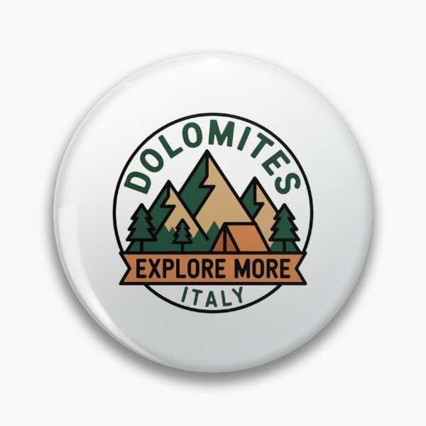 Item preview, Dolomites Adventure Club Badge | Hiking Mountain Logo Italy Outdoor Design designed and sold by Timeless Design.