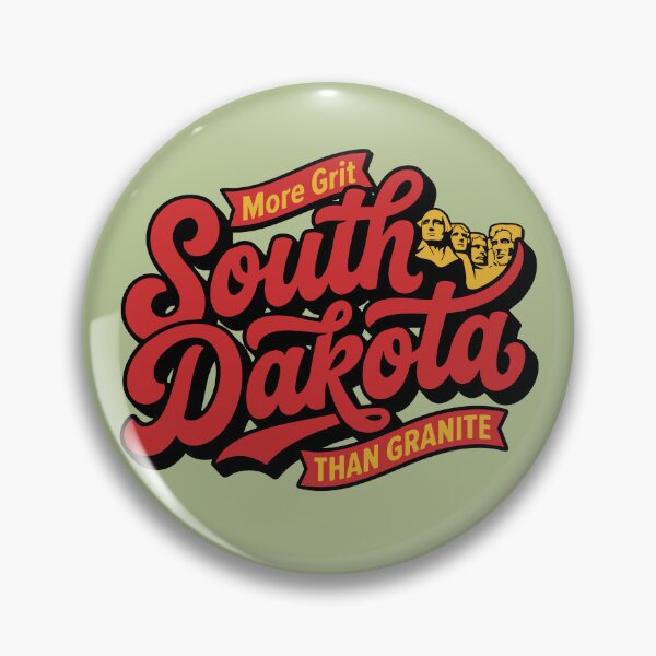 Item preview, South Dakota Retro 70s Script More Grit Than Granite Mount Rushmore designed and sold by Cozy-Old-Pub.