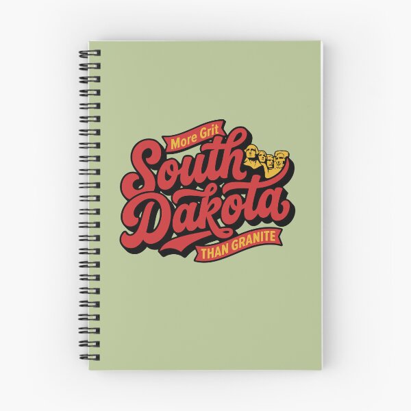 Item preview, South Dakota Retro 70s Script More Grit Than Granite Mount Rushmore designed and sold by Cozy-Old-Pub.