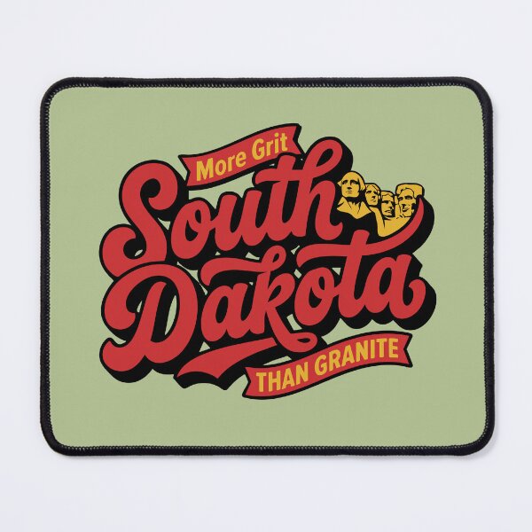 Item preview, South Dakota Retro 70s Script More Grit Than Granite Mount Rushmore designed and sold by Cozy-Old-Pub.