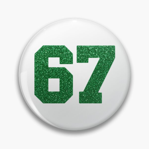 Item preview, Number 67 sixseven green number designed and sold by byaga.