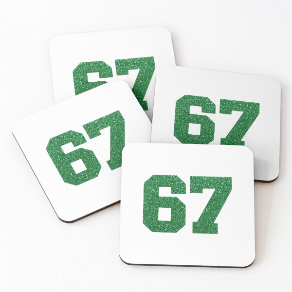 Item preview, Number 67 sixseven green number designed and sold by byaga.