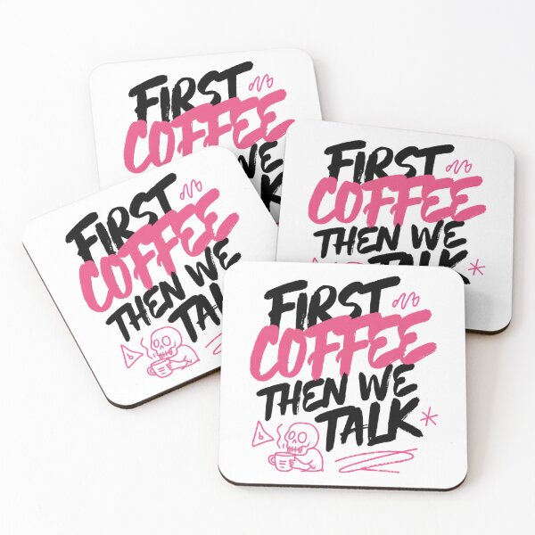 Item preview, First Coffee Then We Talk designed and sold by IslandTyped.
