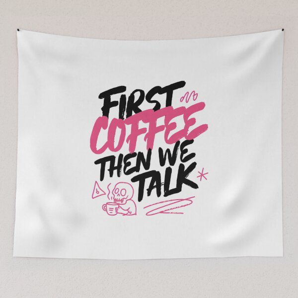 Item preview, First Coffee Then We Talk designed and sold by IslandTyped.