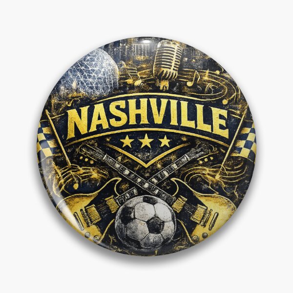 Item preview, Nashville Soccer Crest Design – Music City Football Artwork, Guitar Sports Graphic, Nashville Fan Apparel, USA Soccer Design designed and sold by GarnerSupplyCo.