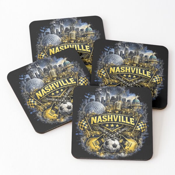 Item preview, Nashville Soccer Crest Design – Music City Football Artwork, Guitar Sports Graphic, Nashville Fan Apparel, USA Soccer Design designed and sold by GarnerSupplyCo.