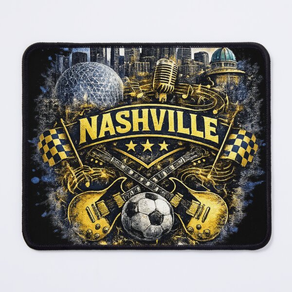 Item preview, Nashville Soccer Crest Design – Music City Football Artwork, Guitar Sports Graphic, Nashville Fan Apparel, USA Soccer Design designed and sold by GarnerSupplyCo.