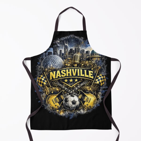 Item preview, Nashville Soccer Crest Design – Music City Football Artwork, Guitar Sports Graphic, Nashville Fan Apparel, USA Soccer Design designed and sold by GarnerSupplyCo.