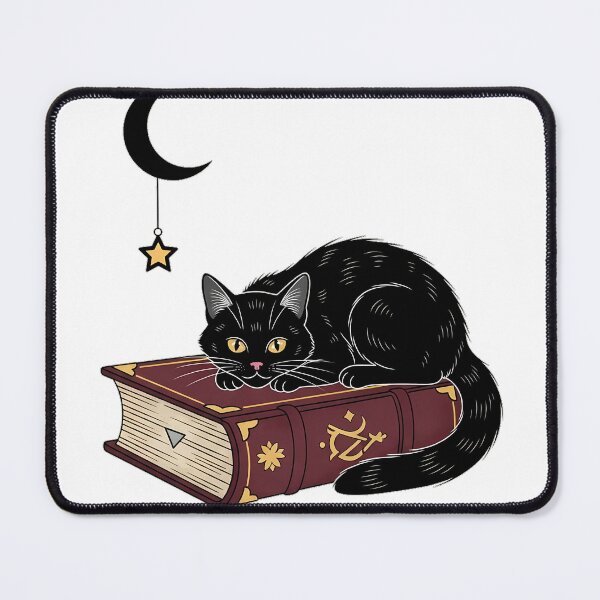 Item preview, Bookish Black Cat Moon designed and sold by IllumeInk.
