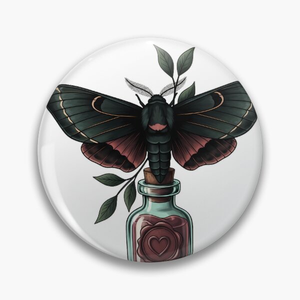 Item preview, Apothecary Moth Bottle designed and sold by IllumeInk.