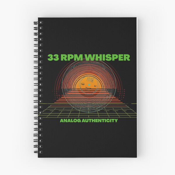 Item preview, Analog Authenticity: 33 RPM Whisper Retro Vinyl Art designed and sold by Rarewhisper.