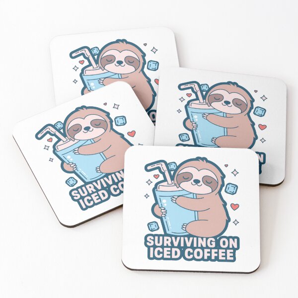 Item preview, Surviving On Iced Coffee designed and sold by IslandTyped.