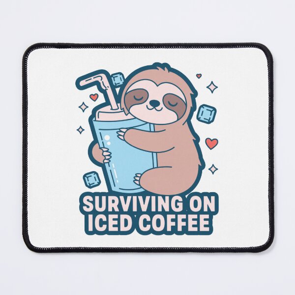 Item preview, Surviving On Iced Coffee designed and sold by IslandTyped.