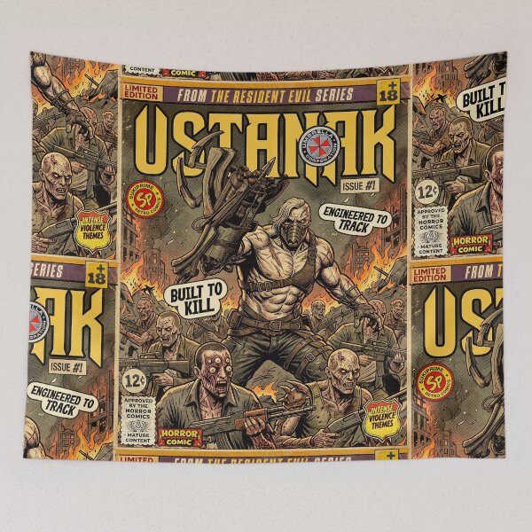 Item preview, Resident Evil 6 Ustanak Retro Comic Cover Art designed and sold by Back2Collage.