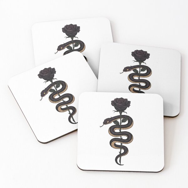 Item preview, Serpent Black Rose designed and sold by IllumeInk.