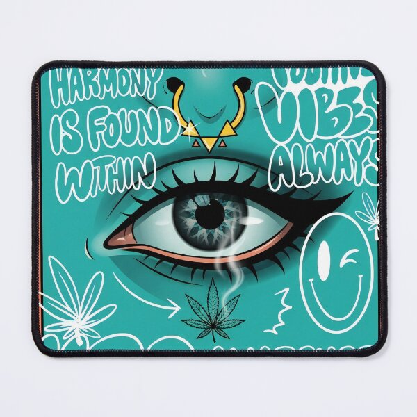 Item preview, Peacefulness Awareness is Key - Positive Vibes 420 Art designed and sold by RumiRogue.