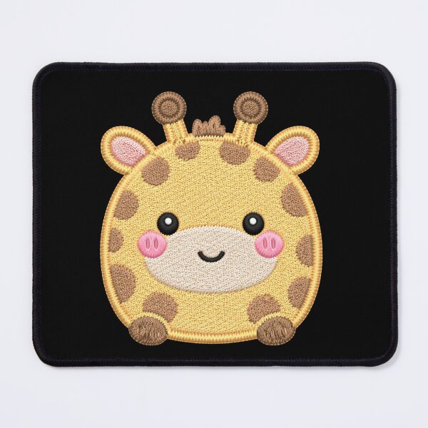 Item preview, Super Cute Kawaii Giraffe Embroidery Patch Style | Chibi Pastel Yellow Giraffe Aesthetic | Cute Animal Design designed and sold by ColorSplash123.