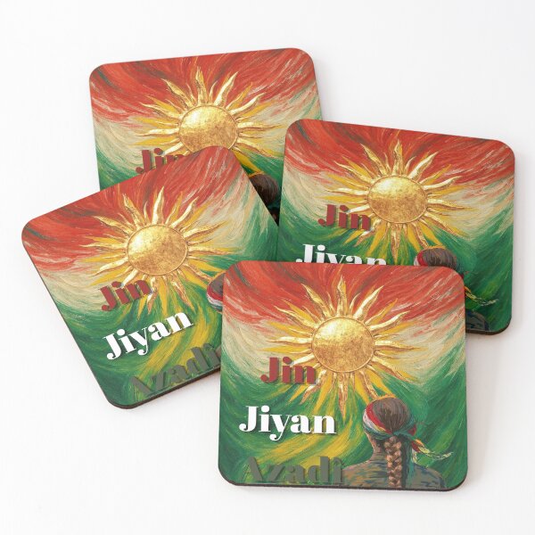 Item preview, Kurdish Woman Warrior Sun and Freedom Poster designed and sold by Saragoza.