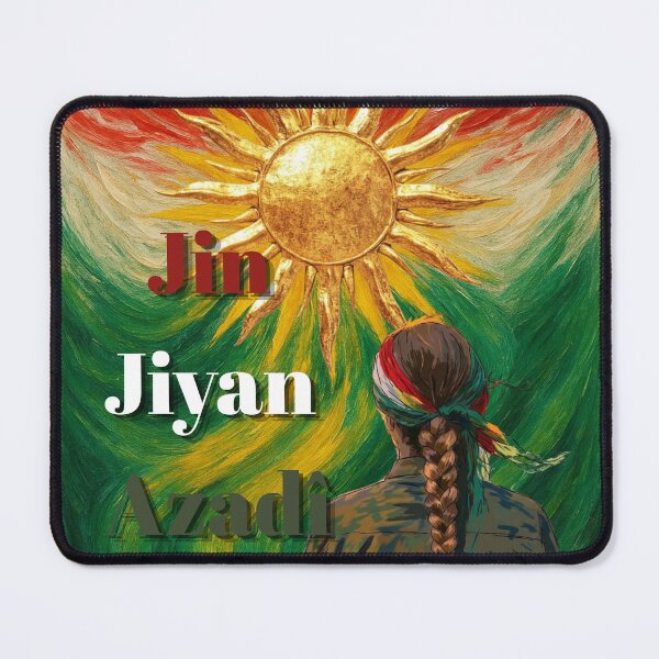 Item preview, Kurdish Woman Warrior Sun and Freedom Poster designed and sold by Saragoza.
