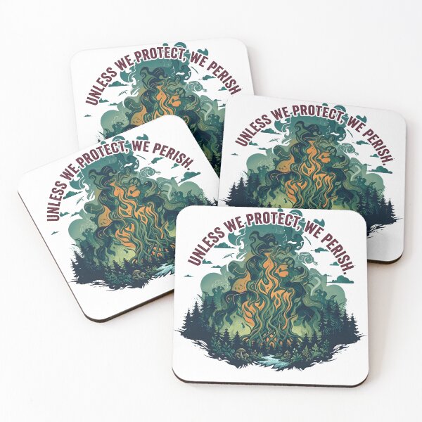Item preview, Protect Or Perish Nature Conservation Art designed and sold by Nuvoro Eco Awareness.