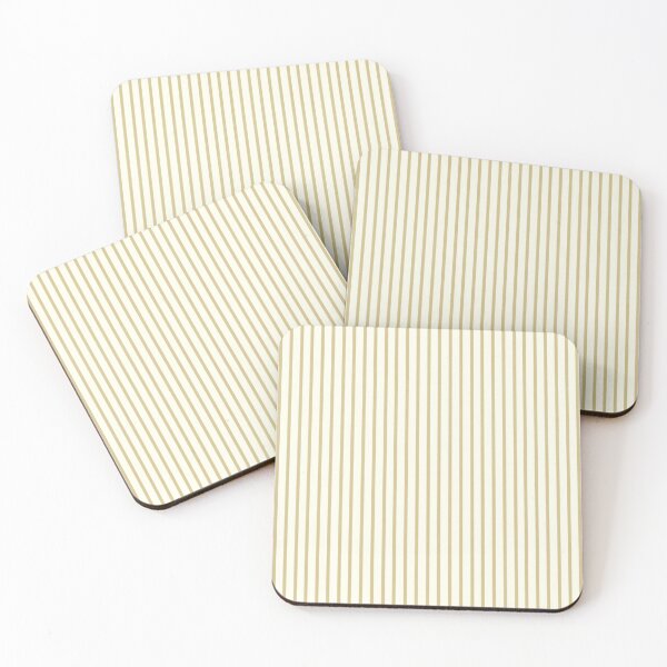 Item preview, Olive Green watercolor Pinstripe Pattern on White- Classic Minimal designed and sold by Designs by christel_treiber.