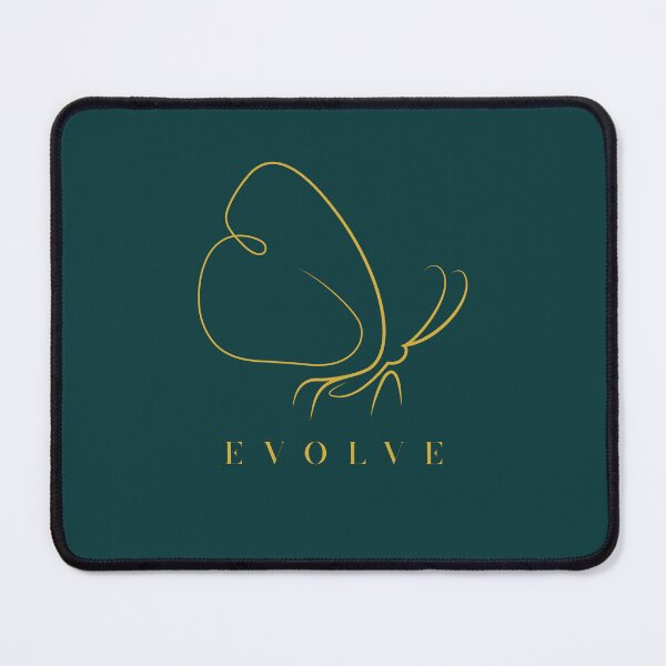 Item preview, Evolve Butterfly – Minimalist Gold Line Art Nature Design designed and sold by Slow Vibes Designs.